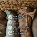 Tuscany Organic Muslin Cotton Crib Sheet