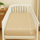 Latte Organic Muslin Cotton Crib Sheet