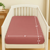 Rose Organic Muslin Cotton Crib Sheet