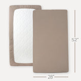 Fawn Organic Muslin Cotton Crib Sheet