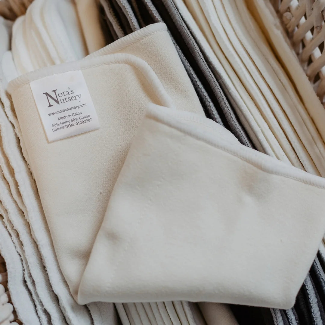 2 Layer Hemp Prefold 2 Pack with Snaps
