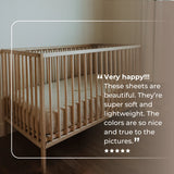 Latte Organic Muslin Cotton Crib Sheet