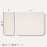 3 Layer Cotton Prefold 2 Pack with Snaps