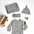Gray Newborn Sweet Dreams Set