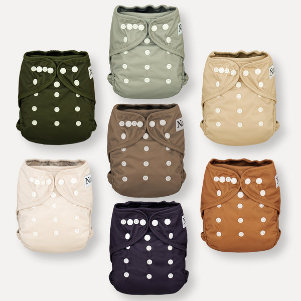 Down to Earth Diaper Covers 7 Pack with Wet Bag – Nora's Nursery