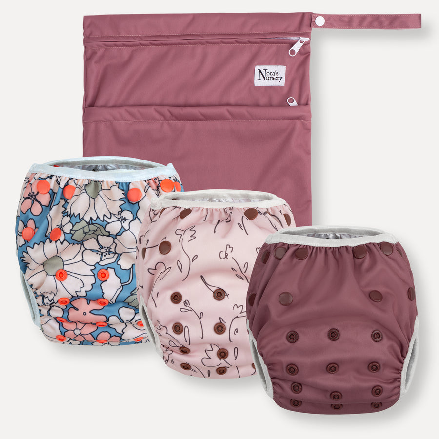 Charleston Rose Swim Diapers