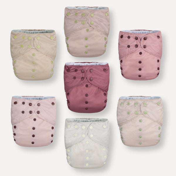 Nora's Nursery Cloth Pocket Diapers 4 Pack With 4 Inserts