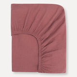 Rose Organic Muslin Cotton Crib Sheet