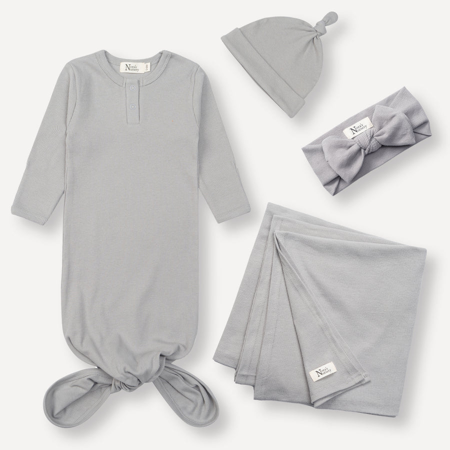 Gray Newborn Sweet Dreams Set