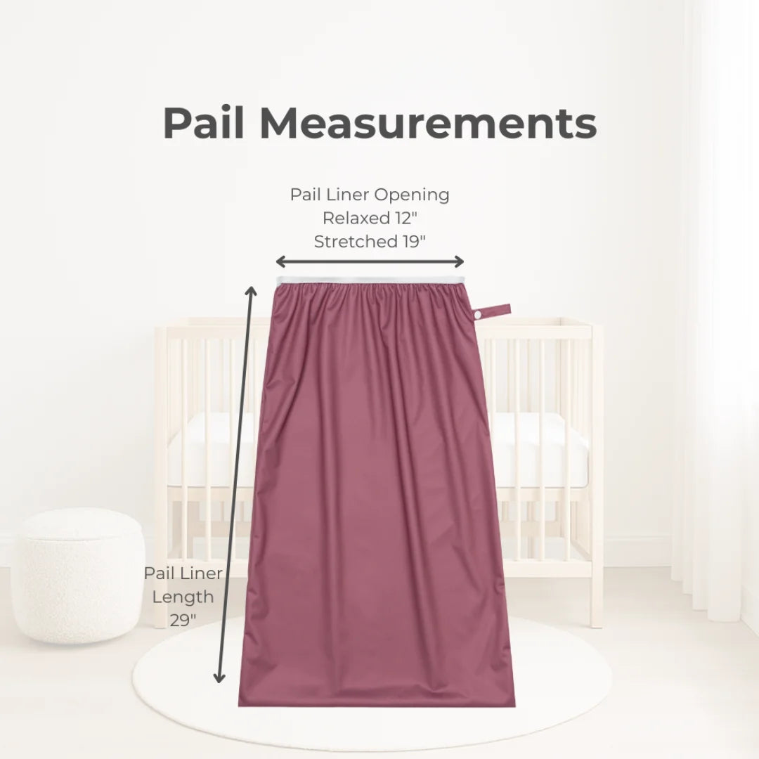 Diaper Pail Liners Rose 2 Pack