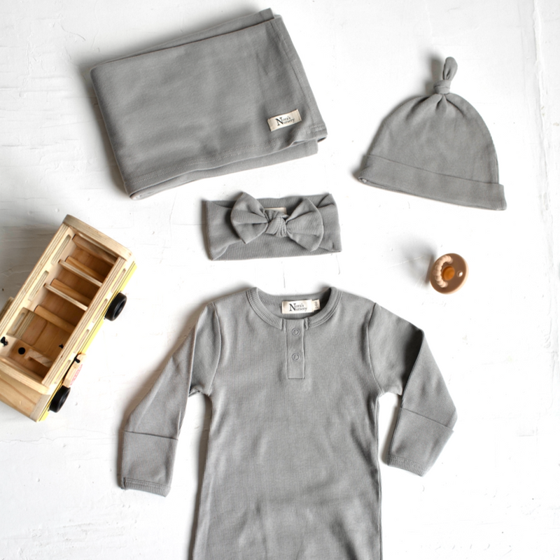 Gray Newborn Sweet Dreams Set