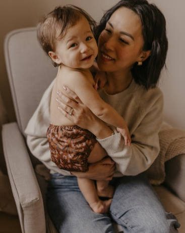 Parent with child