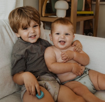 Kids smiling
