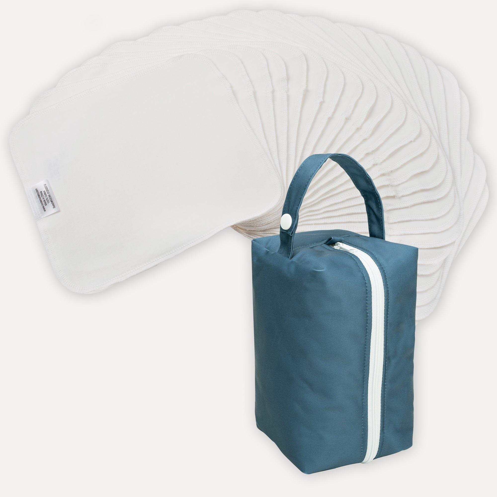 Reusable Cotton Wipes - 20 Pack With Sea Travel Pod