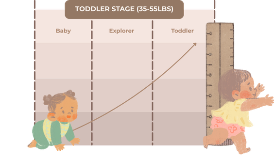 Cost curve from newborn to potty training