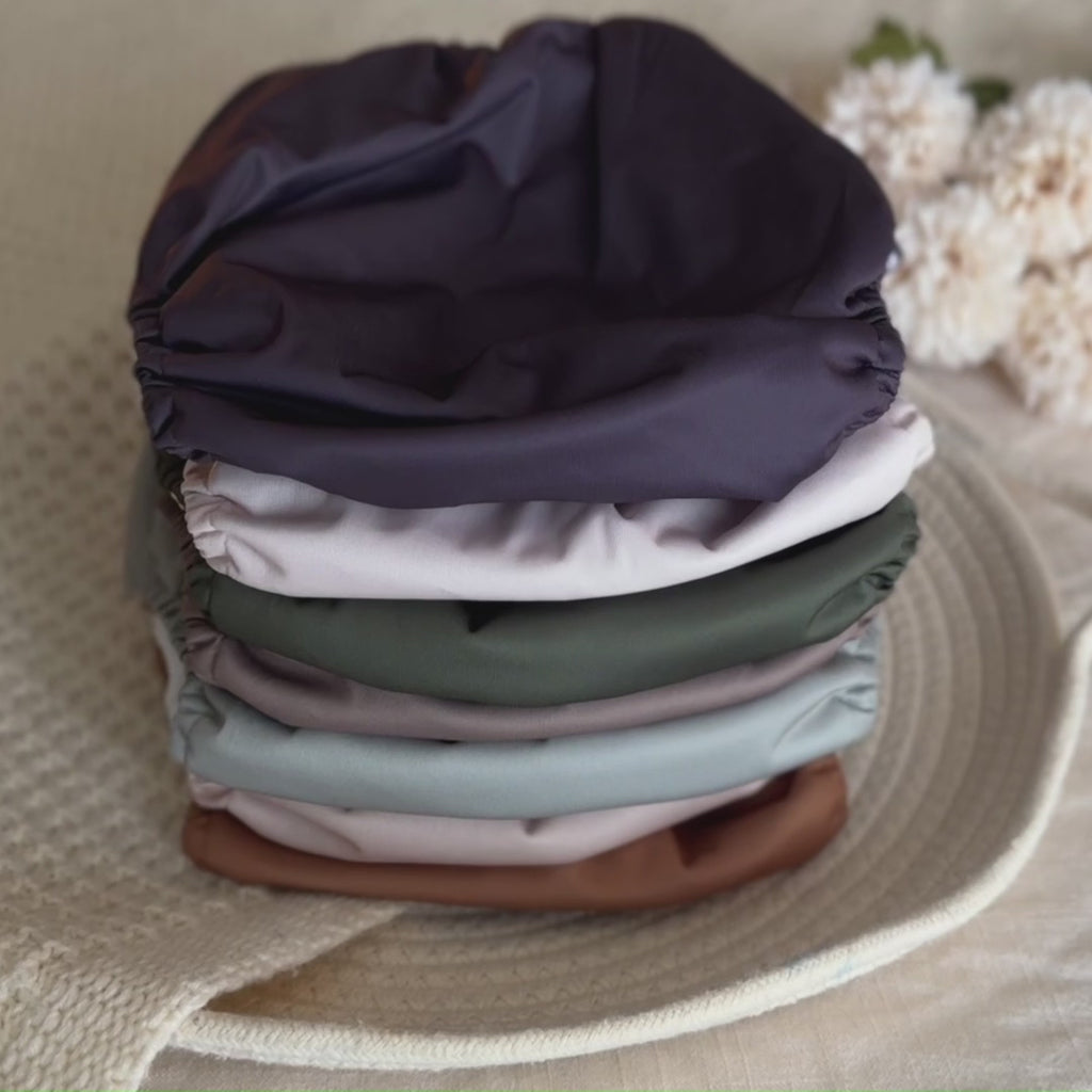 5 Layer Charcoal & Microfiber Inserts - 10 Pack with Snaps