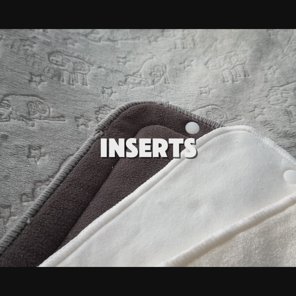 3 Layer Cotton Prefold 2 Pack with Snaps