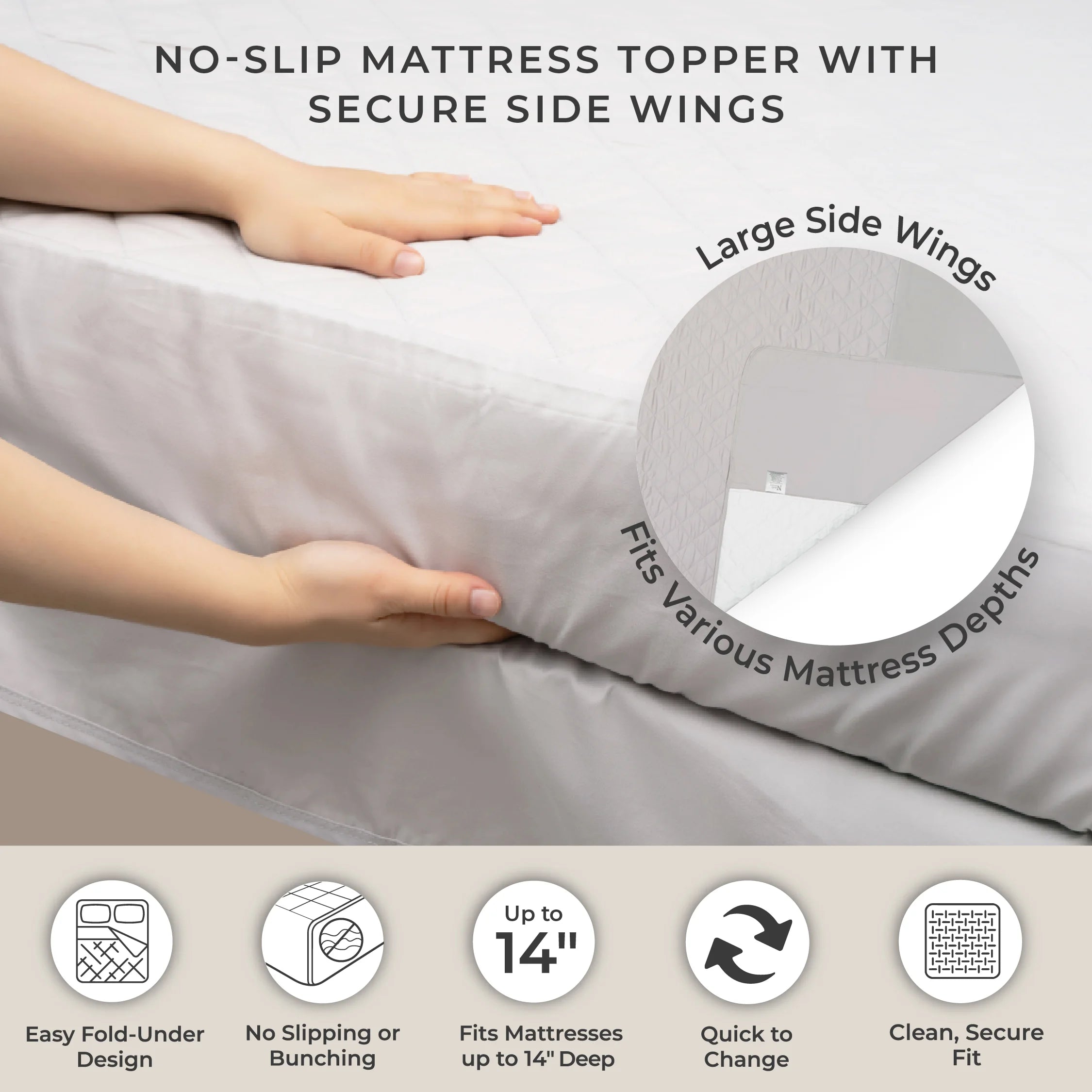 Mattress Protector - Small Gray
