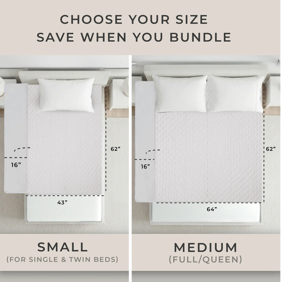 Mattress Protector - Medium Gray