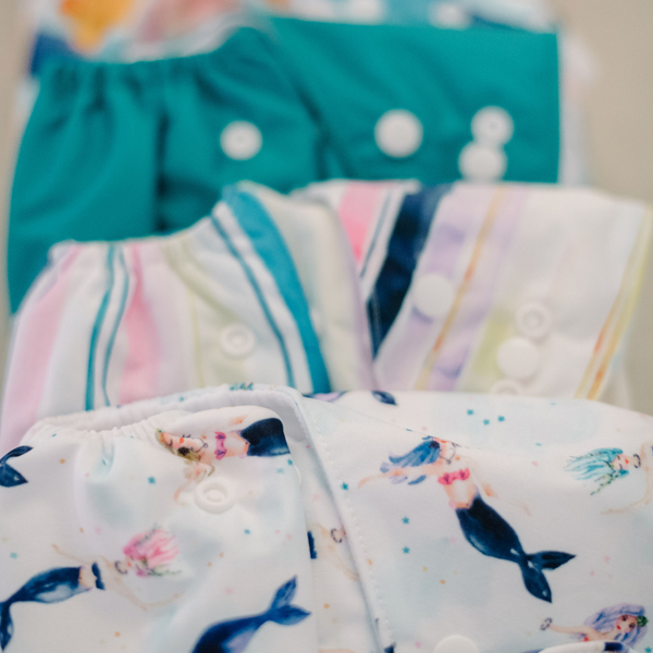 Nora's Nursery Sea'N Stars 7 pack of cloth diapers