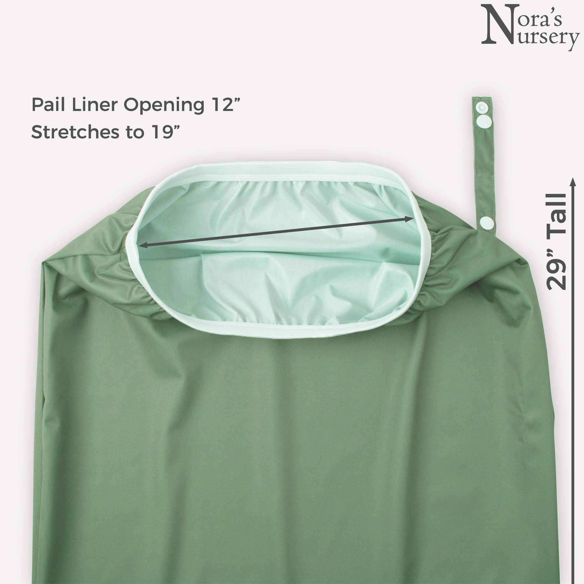 Cloth Diaper Washable Pail Liners Garden 2 Pack Nora's Nursery