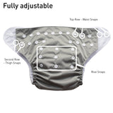 Nora's Nursery Gingham single cloth diaper