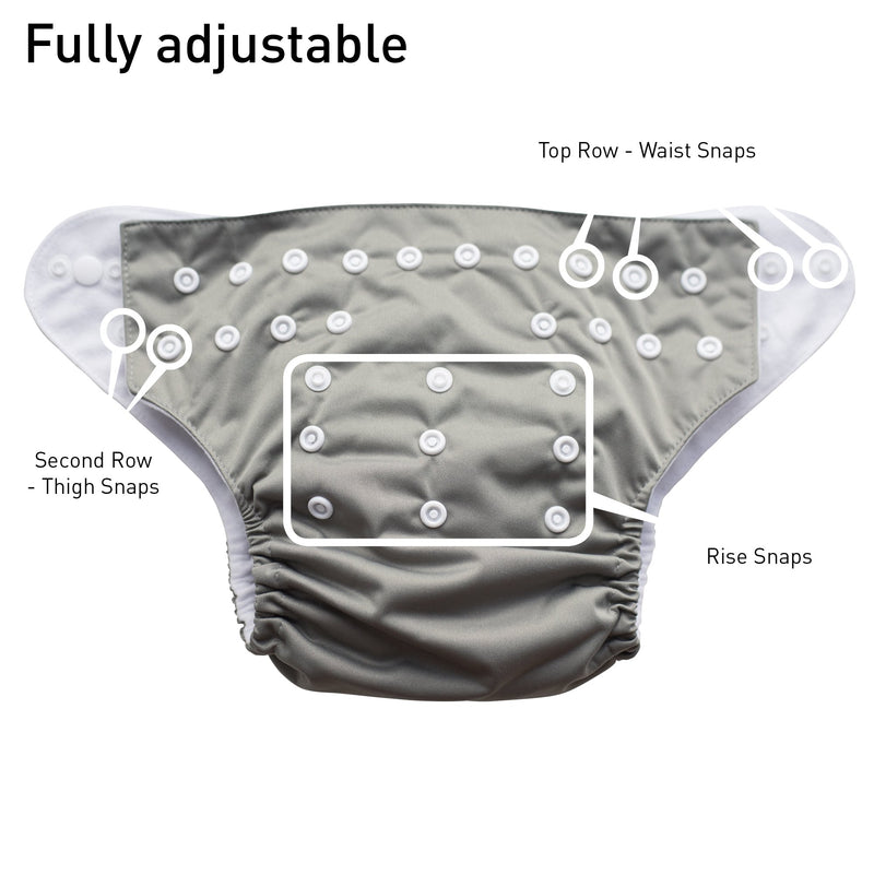 Nora's Nursery Gingham single cloth diaper