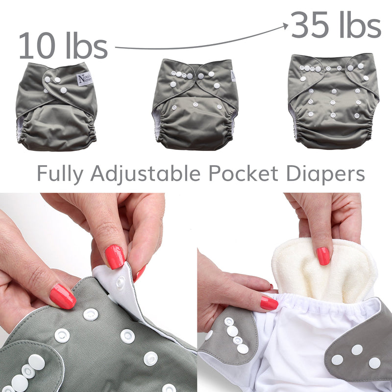 Nora's Nursery Gingham single cloth diaper